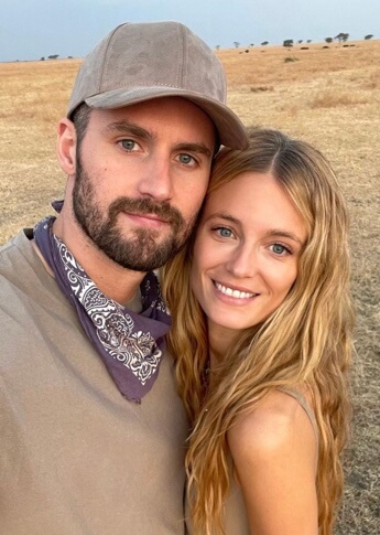 Kevin Love with his wife, Kate Block.